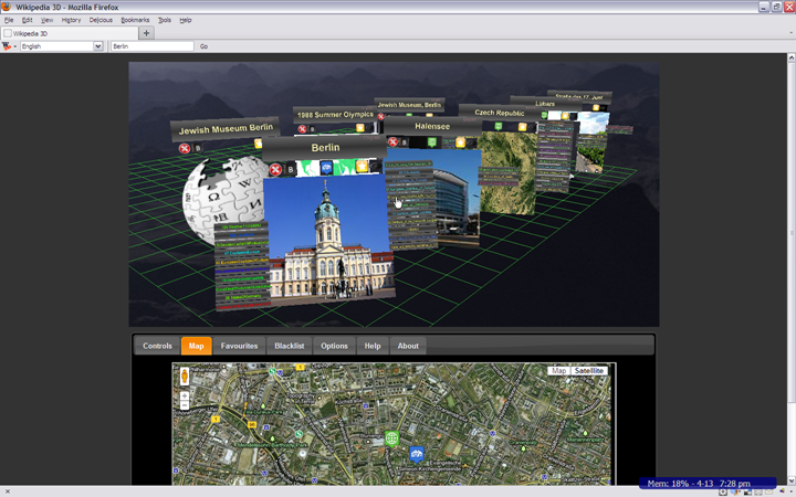 Wikipedia 3D Screenshot 1